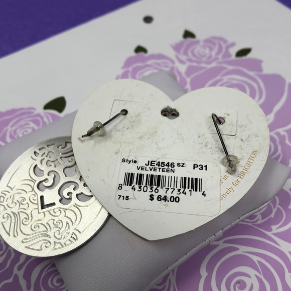 Brighton velveteen french wire earrings - Picture 3 of 3